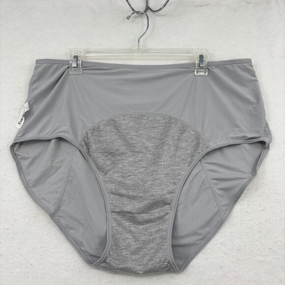 Everdries Leakproof Brief Panty Size 4X Gray Discreet Underwear Absorbent - Picture 3 of 7